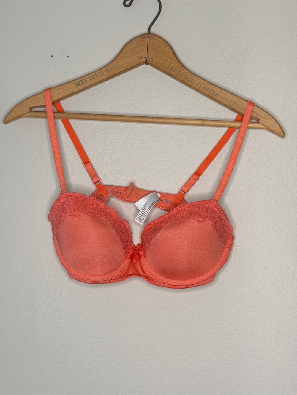 Gilligan & O'Malley Coral Lace-Trim T-Shirt Bra
